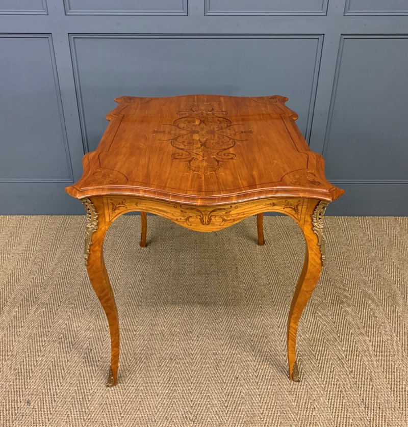 19th Century Inlaid Satinwood Table - Image 11