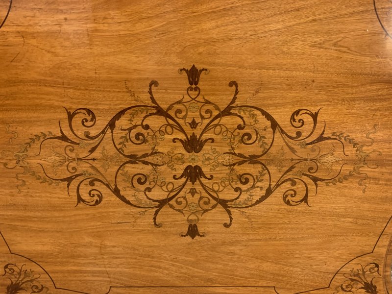 19th Century Inlaid Satinwood Table - Image 13