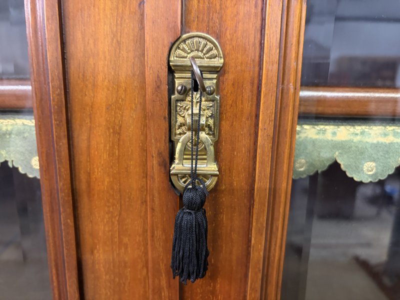 Victorian Carved Walnut Secretaire Bookcase - Image 8