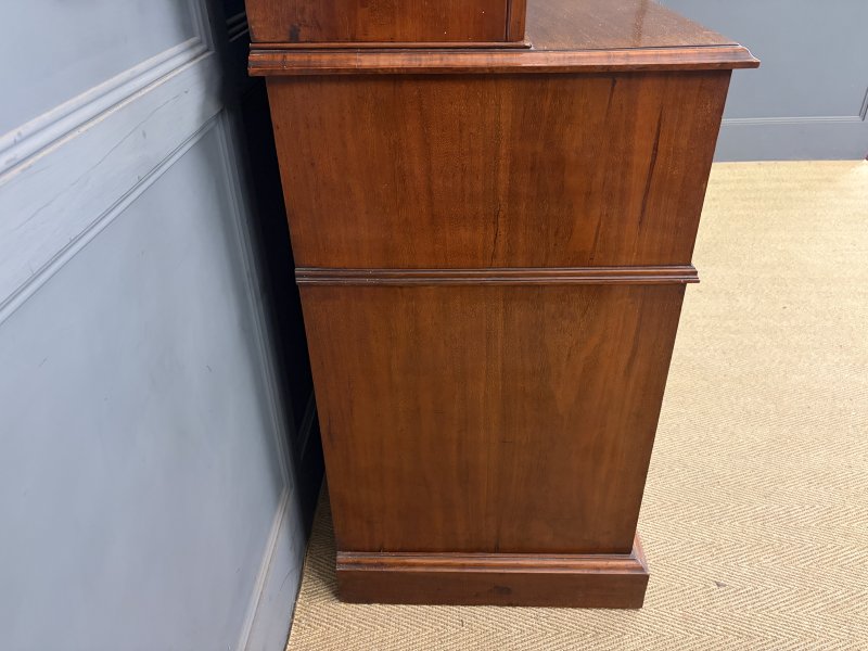 Victorian Carved Walnut Secretaire Bookcase - Image 15