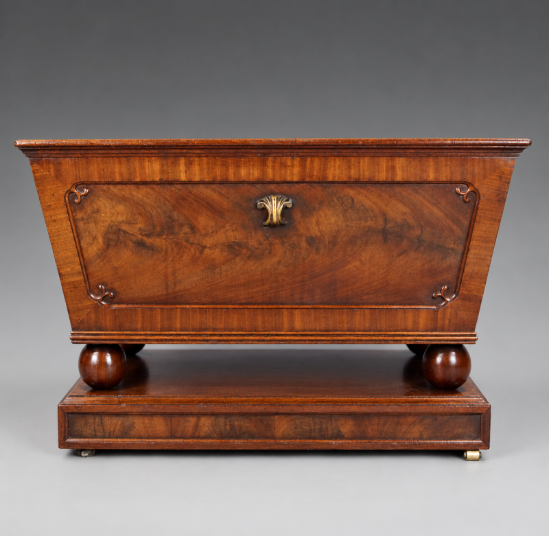 A Superb Regency Flame Mahogany Wine Cooler