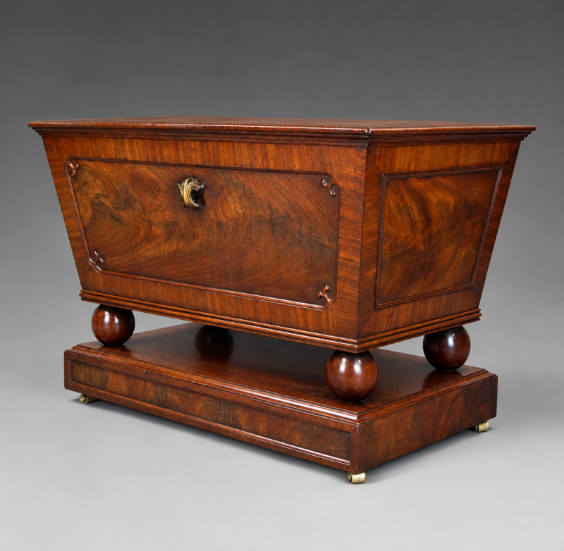 A Superb Regency Flame Mahogany Wine Cooler - Image 2