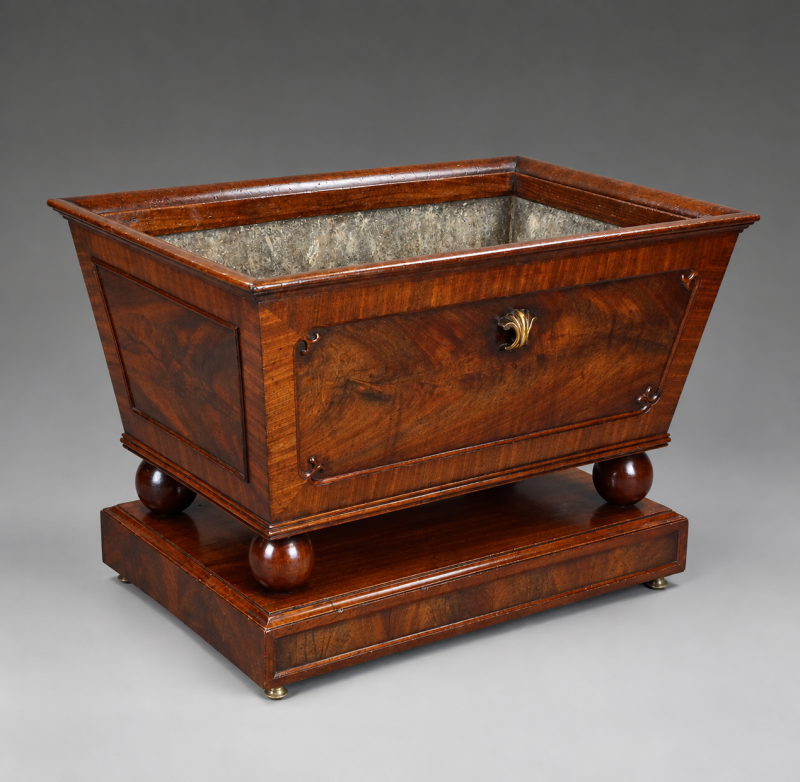 A Superb Regency Flame Mahogany Wine Cooler - Image 3