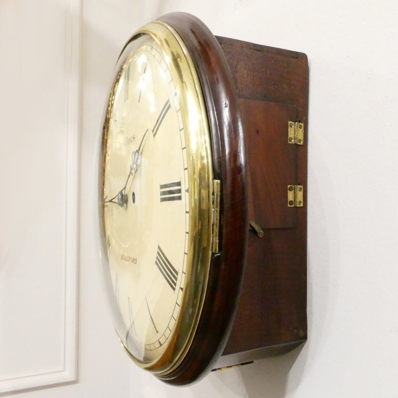 Late Georgian 13 Inch Dial Wall Clock by Richard Jones of Hereford - Image 5