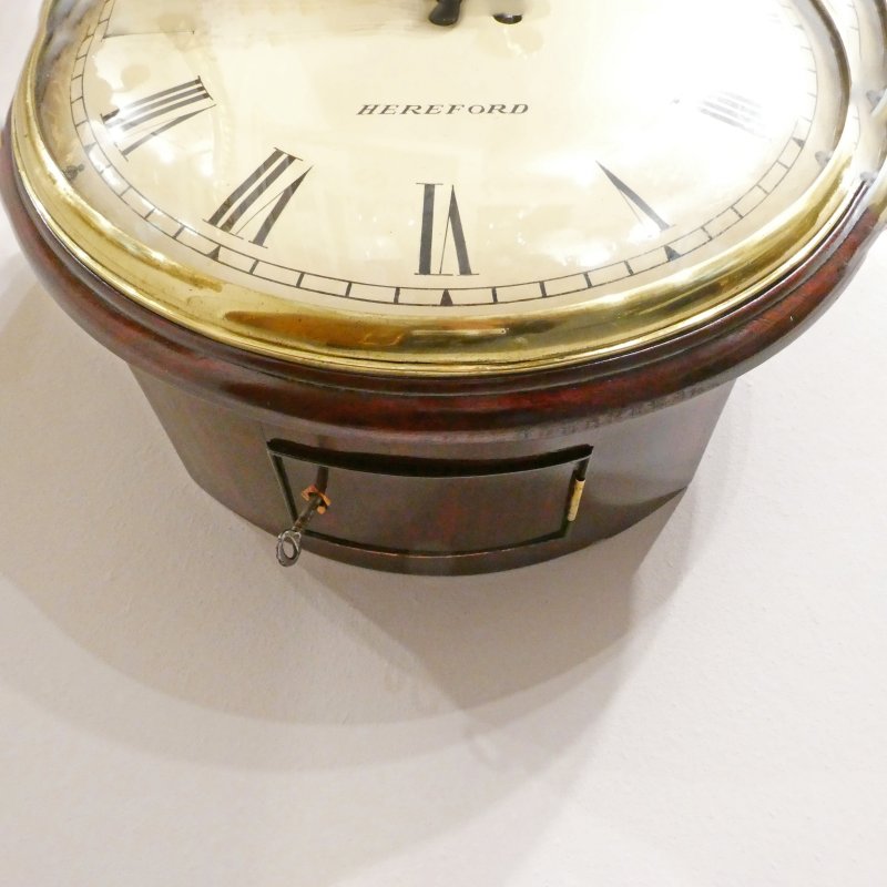 Late Georgian 13 Inch Dial Wall Clock by Richard Jones of Hereford - Image 6