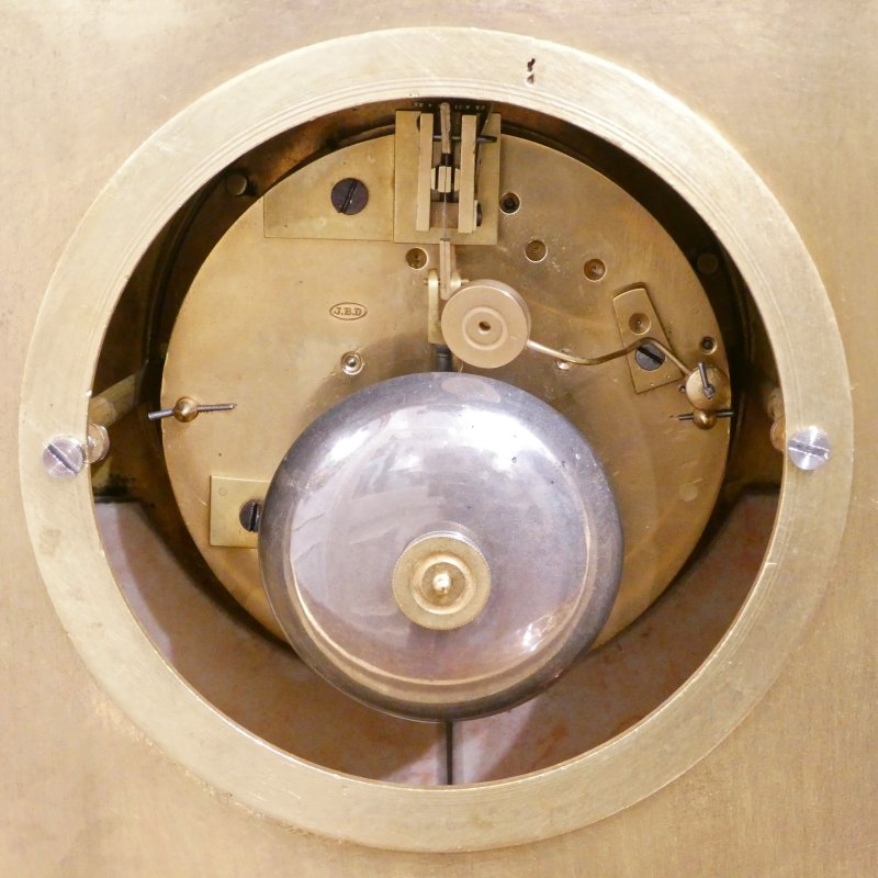 French Gilt Bronze & Porcelain Mantel Clock by Jean Baptiste Delettrez - Image 14