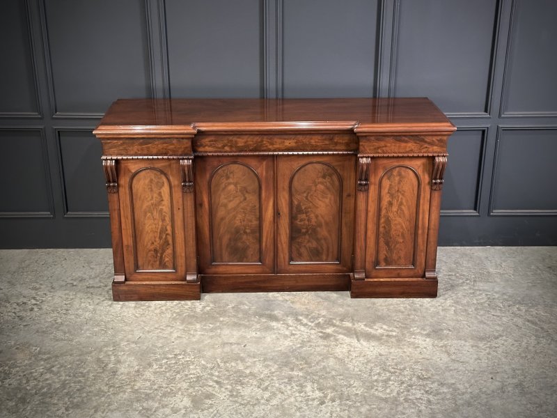Victorian Flame Mahogany 4 Door Sideboard