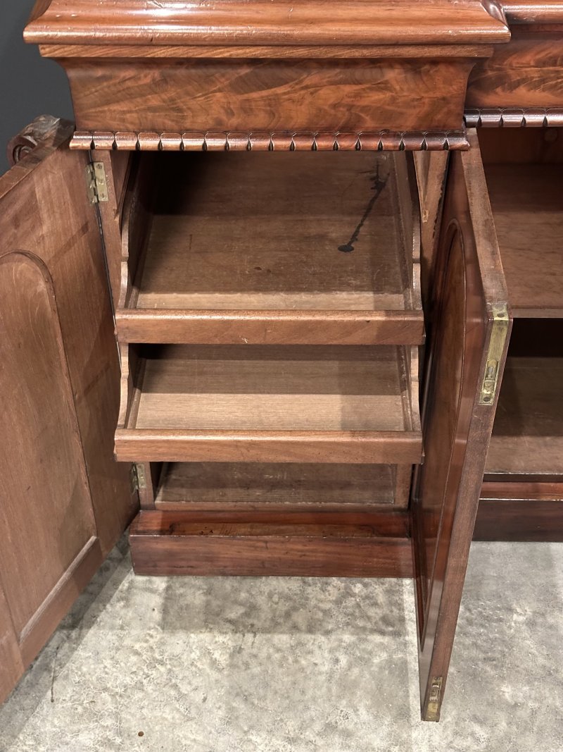 Victorian Flame Mahogany 4 Door Sideboard - Image 7