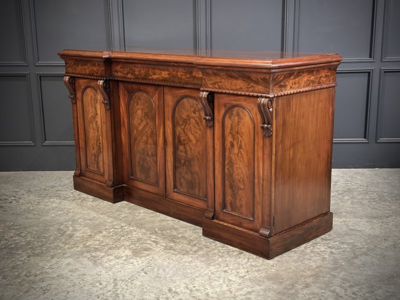 Victorian Flame Mahogany 4 Door Sideboard - Image 9