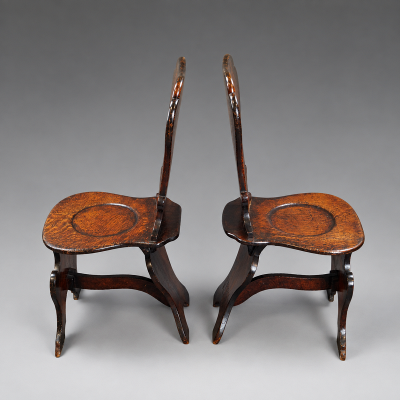 A pair of Sgabello hall chairs - Image 2
