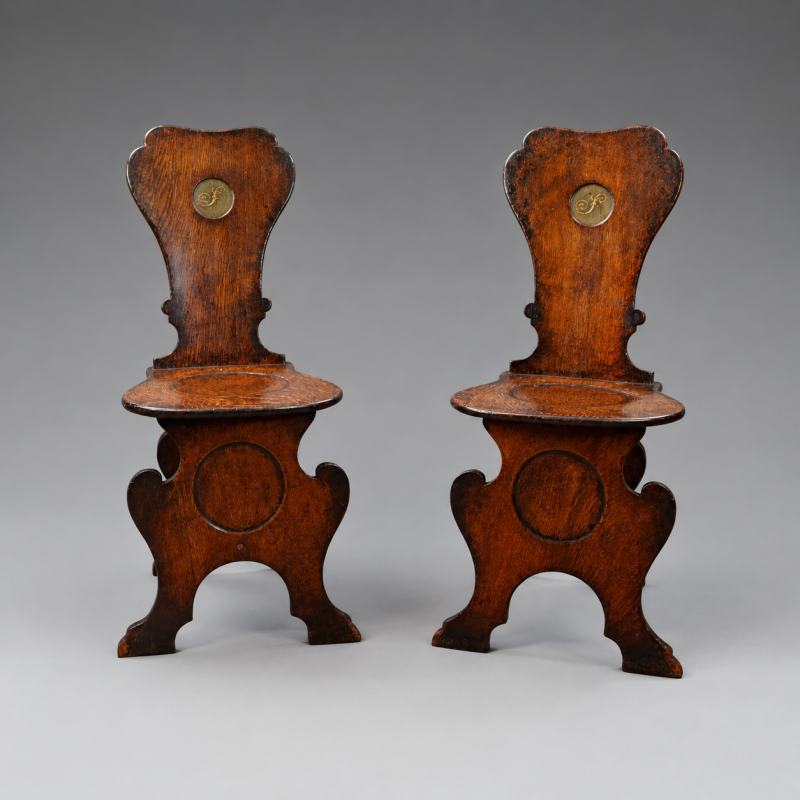 A pair of Sgabello hall chairs - Image 4