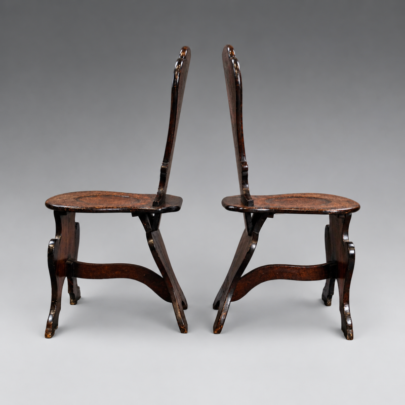 A pair of Sgabello hall chairs - Image 5
