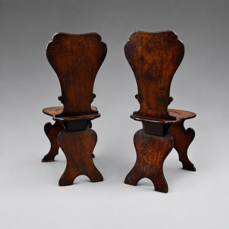 A pair of Sgabello hall chairs - Image 6