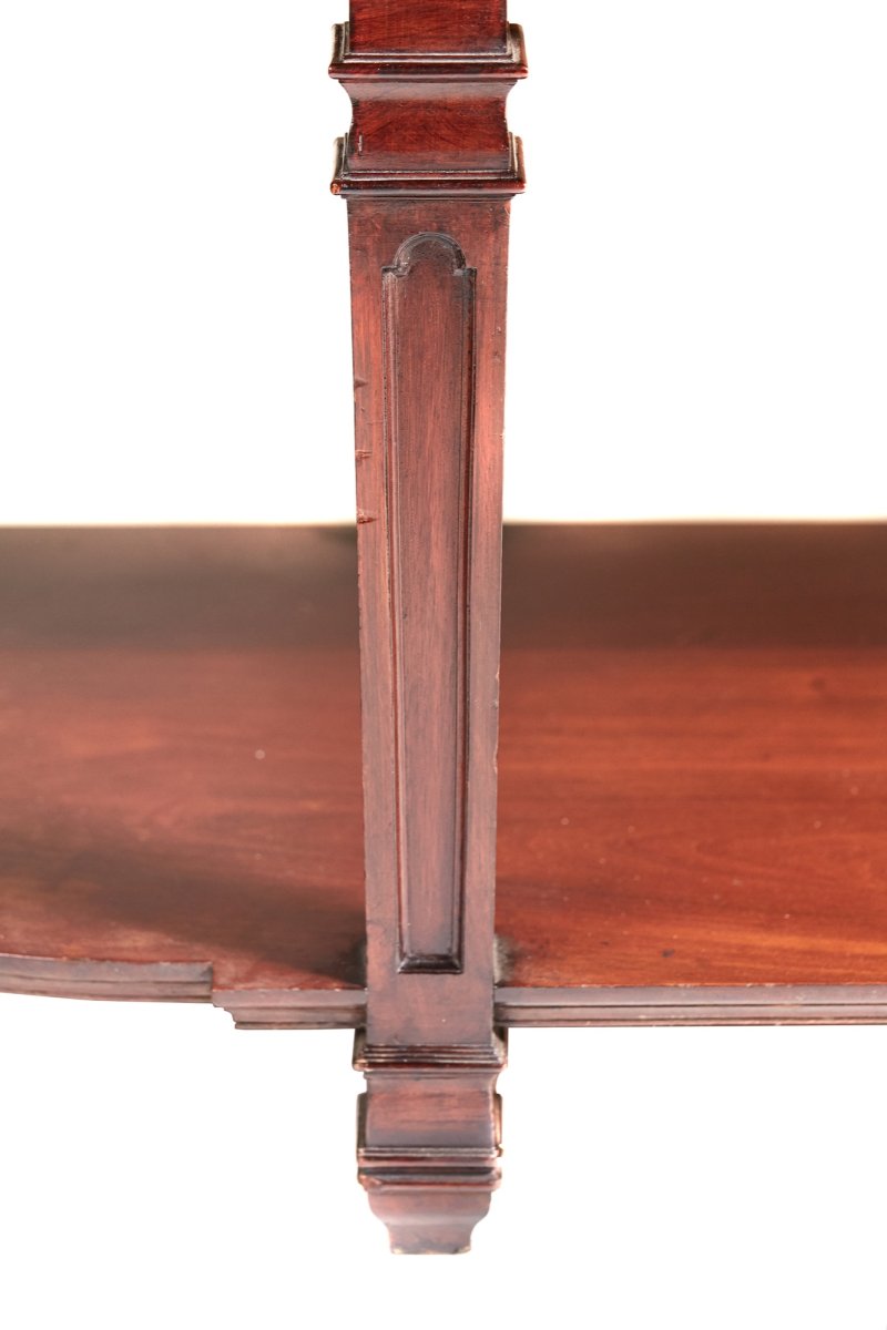 Antique Victorian Mahogany Astragal Glazed Breakfront Bookcase Display Cabinet - Image 7