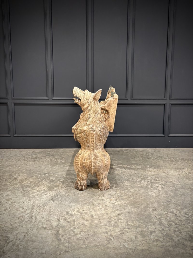 Black Forest Bear Two-Seat Bench - Image 6