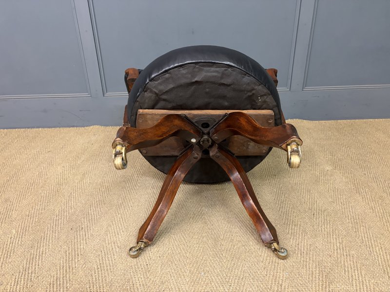 Victorian Mahogany Revolving Desk Chair - Image 5