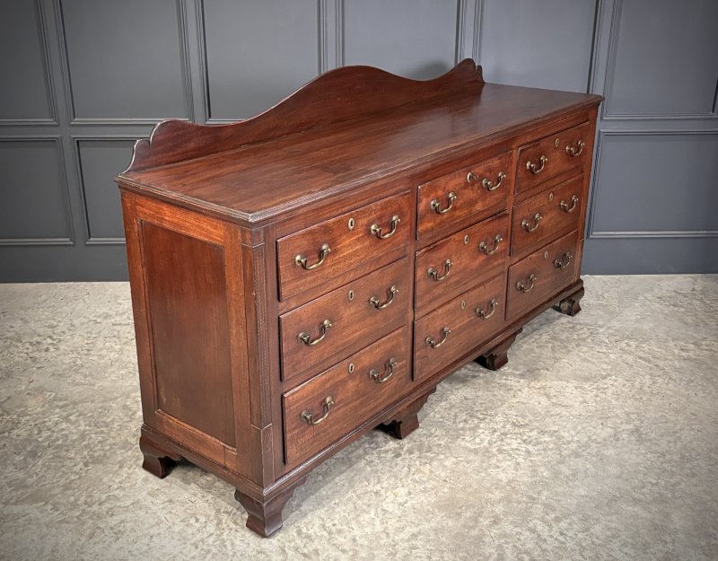Large 18th Century Mahogany Bank of Drawers - Image 2