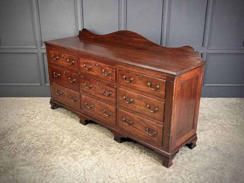 Large 18th Century Mahogany Bank of Drawers - Image 8