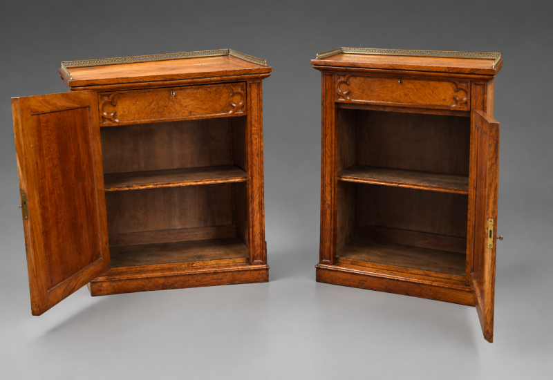 A Pair Of Gothic Revival Side Cabinets - Image 6