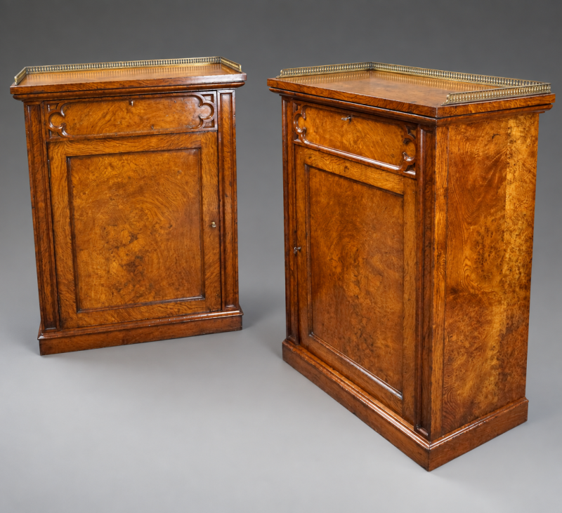 A Pair Of Gothic Revival Side Cabinets - Image 7