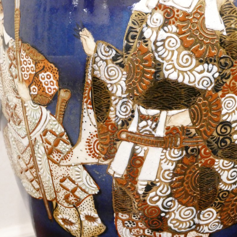 Pair of Japanese Satsuma Porcelain Table Lamps - Image 4