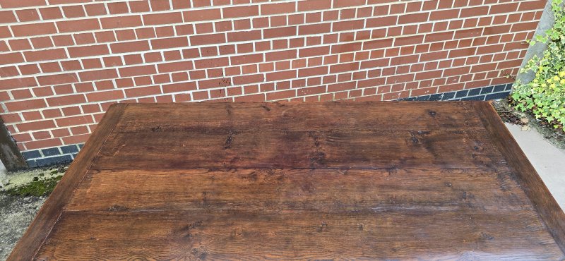 Elizabethan Oak Refrectory Farmhouse Dining Table - Image 10