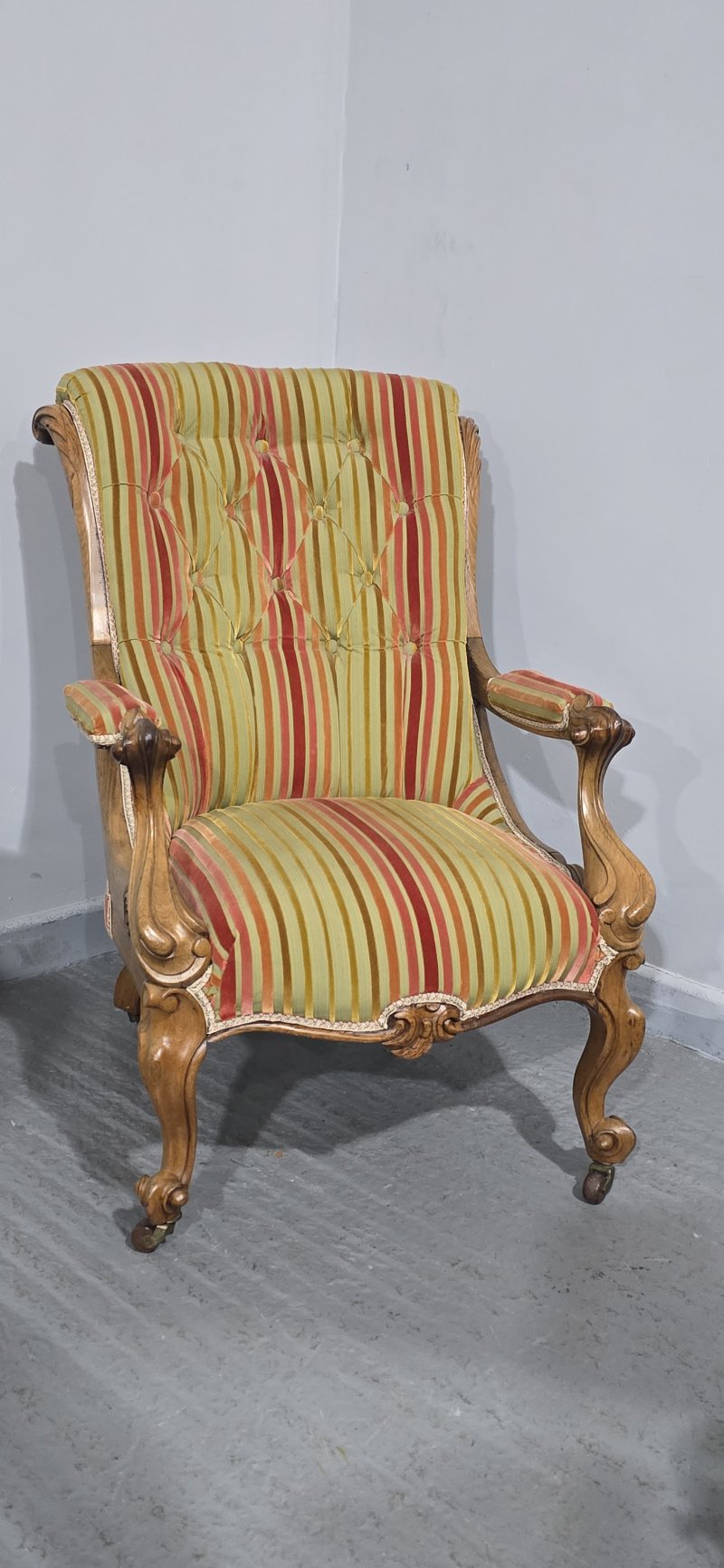 Very Nice Regency Rosewood Llibrary Armchair - Image 2