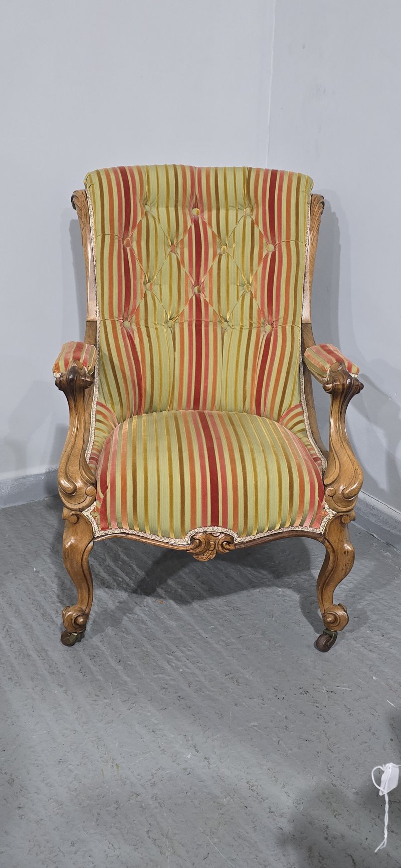 Very Nice Regency Rosewood Llibrary Armchair - Image 5