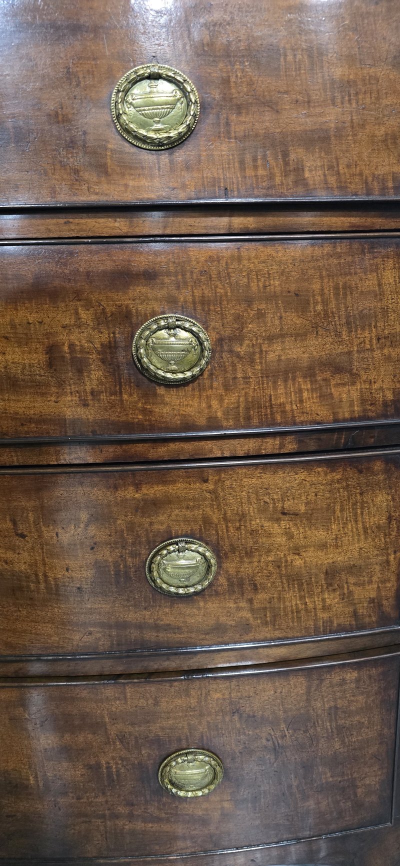 Superior Georgian Bow Front Chest of Drawers - Image 15