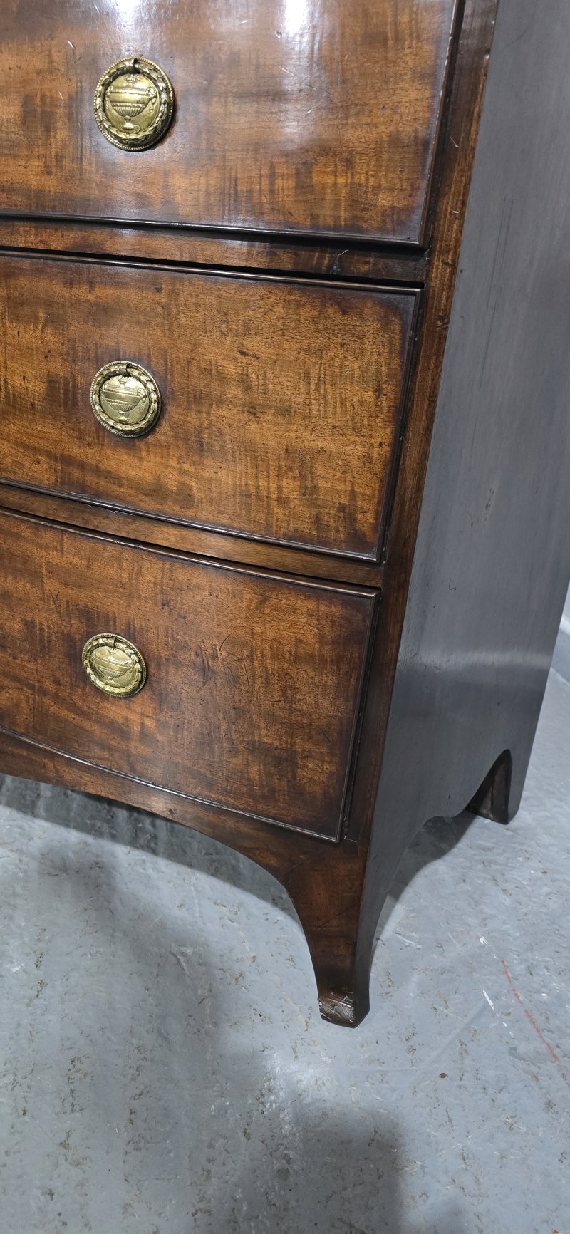 Superior Georgian Bow Front Chest of Drawers - Image 14
