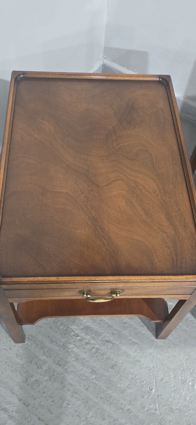 Pair Solid Mahogany Lamp End Tables - Image 10