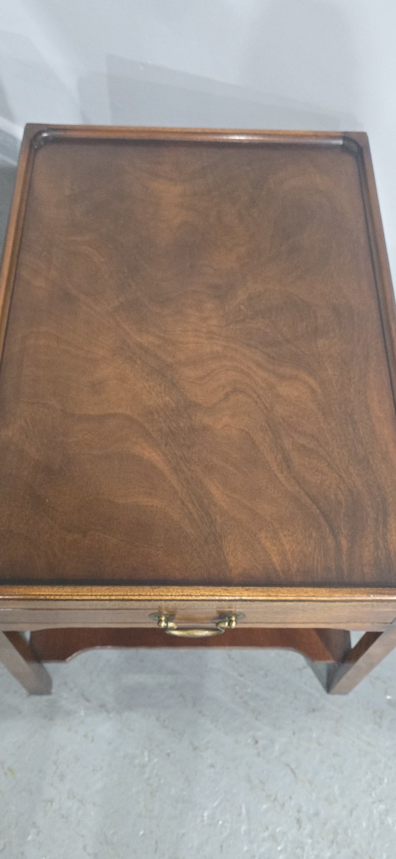 Pair Solid Mahogany Lamp End Tables - Image 11