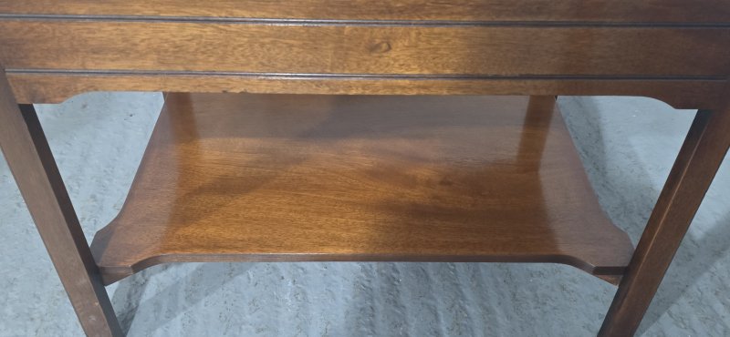 Pair Solid Mahogany Lamp End Tables - Image 14