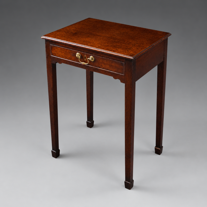 A George III mahogany side table - Image 2