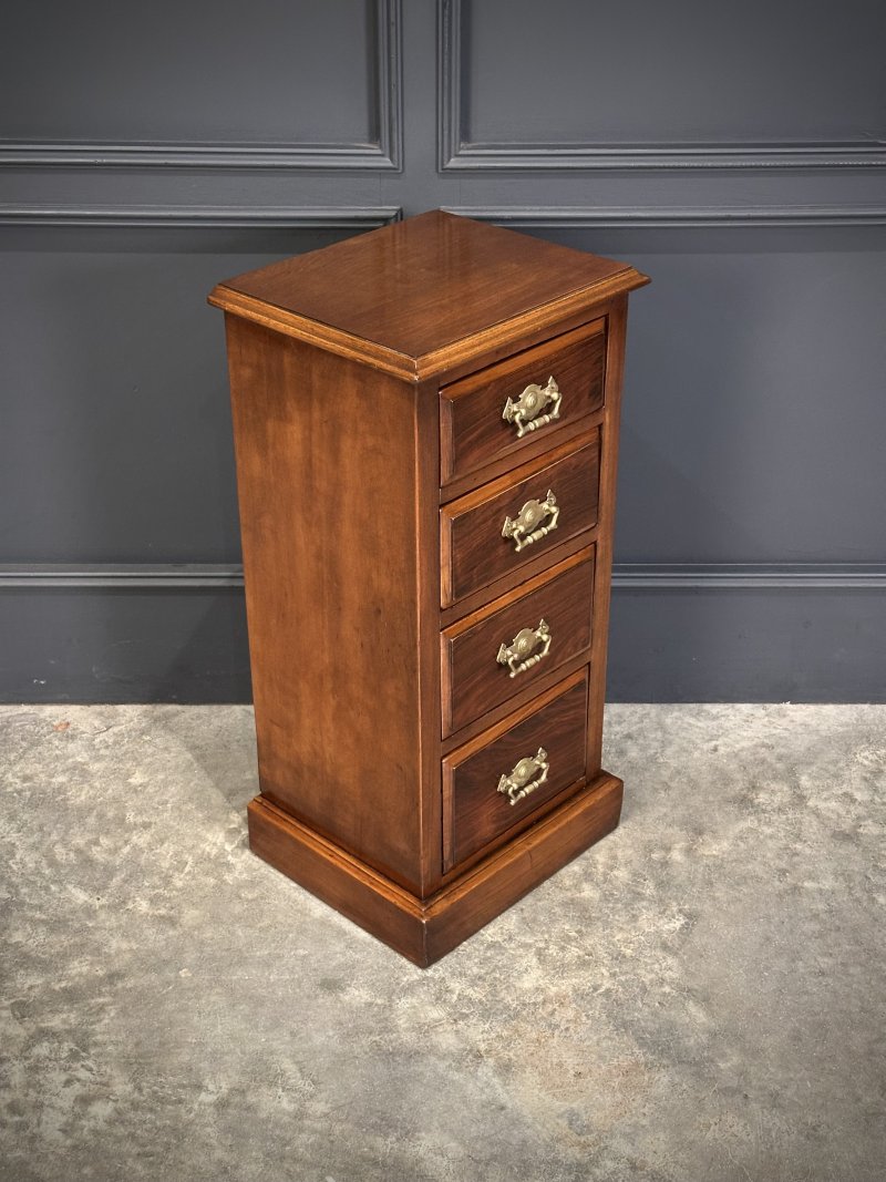 Pair of Edwardian Mahogany & Rosewood Bedside Chests - Image 10