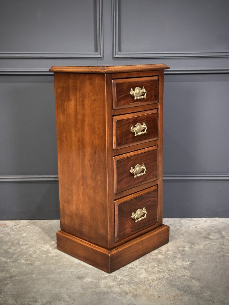 Pair of Edwardian Mahogany & Rosewood Bedside Chests - Image 5
