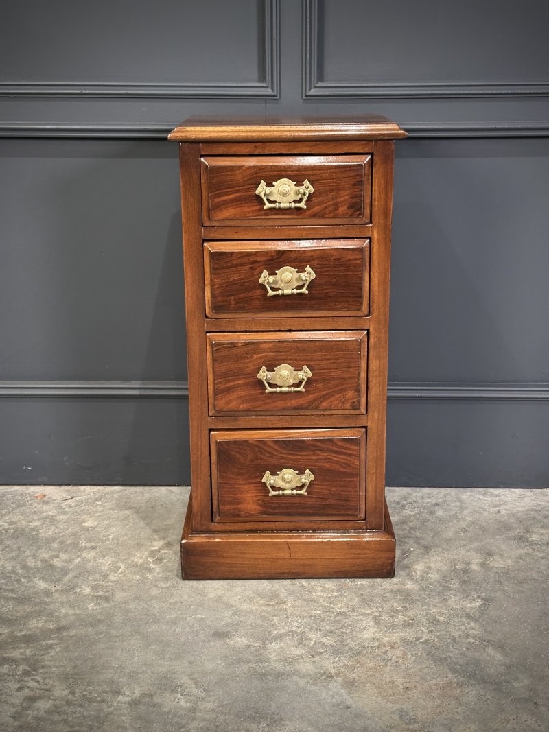 Pair of Edwardian Mahogany & Rosewood Bedside Chests - Image 6