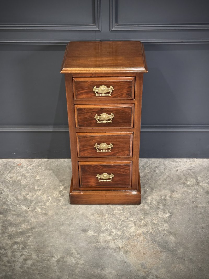 Pair of Edwardian Mahogany & Rosewood Bedside Chests - Image 8