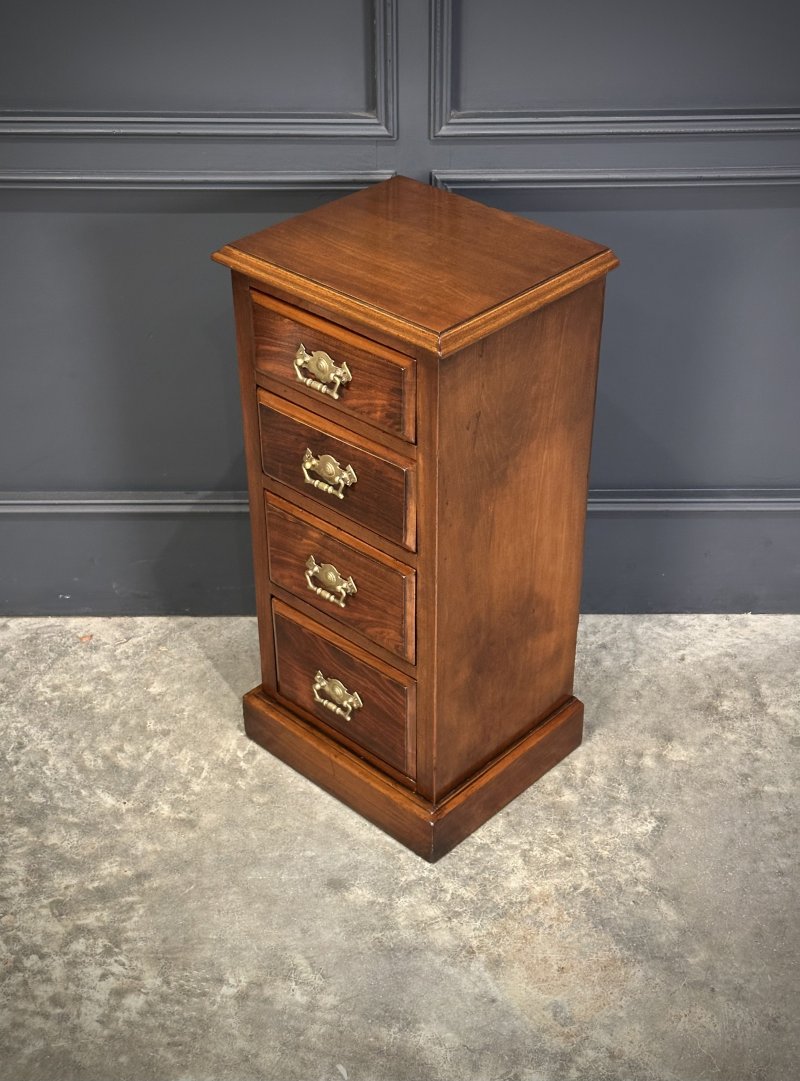 Pair of Edwardian Mahogany & Rosewood Bedside Chests - Image 11