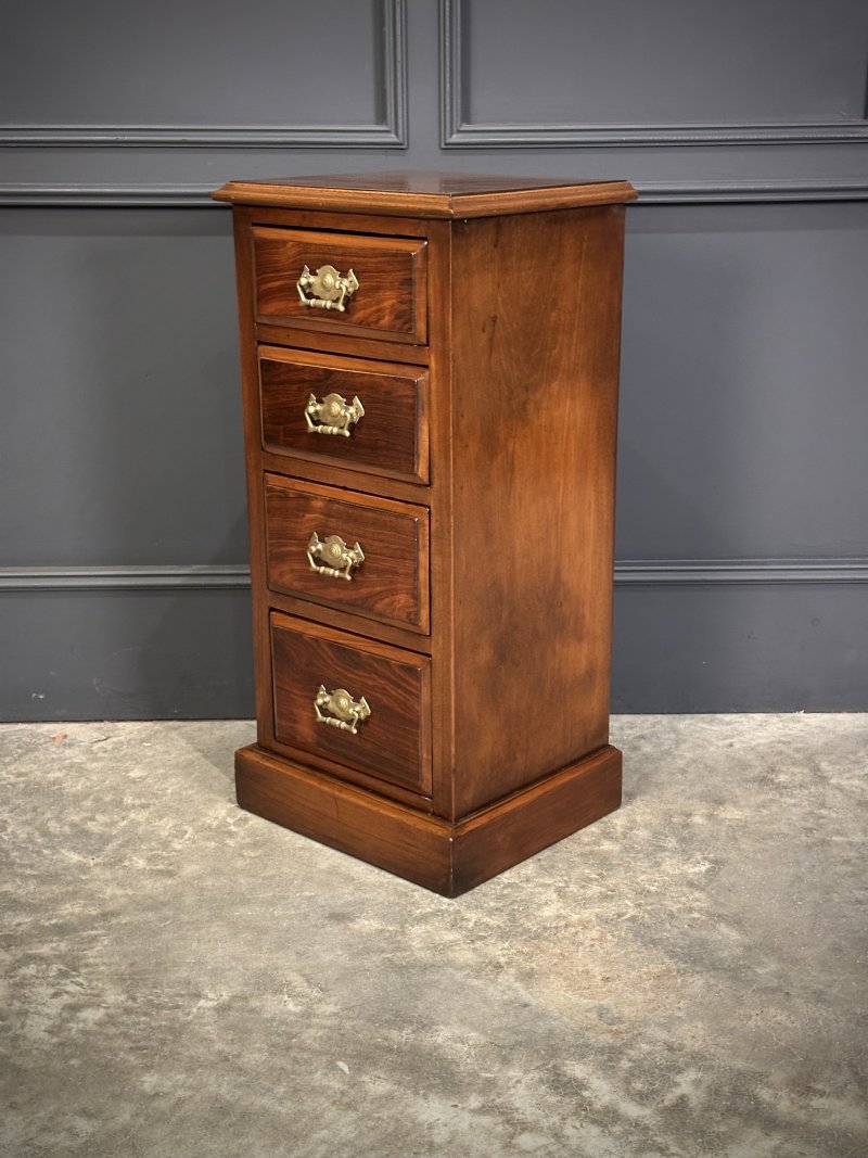 Pair of Edwardian Mahogany & Rosewood Bedside Chests - Image 12