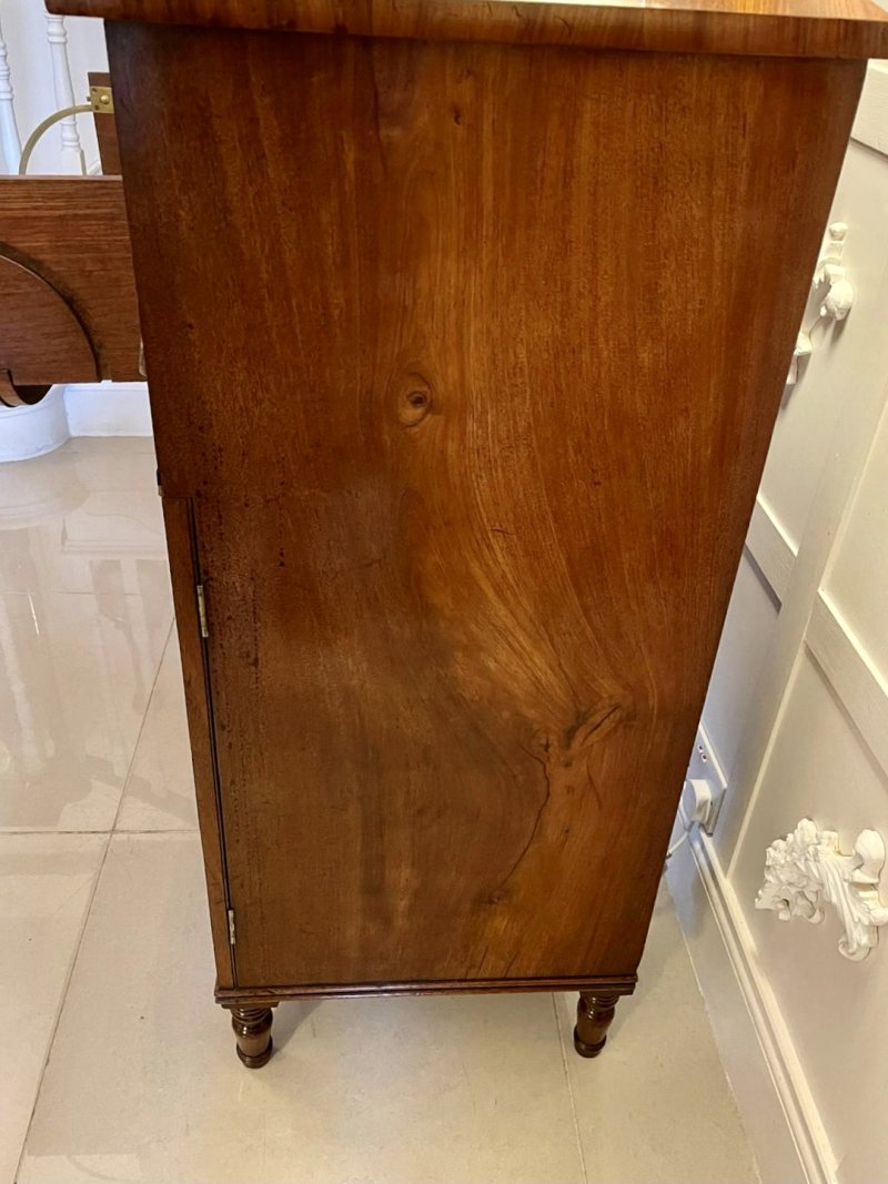 Rare Antique Regency Mahogany Secretaire Sideboard Writing Desk - Image 10