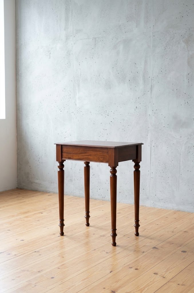 Fine Figured Mahogany Console Table Of Narrow Proportions Druce And Co