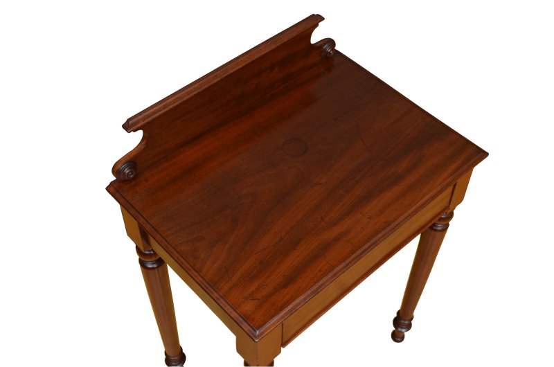 Fine Figured Mahogany Console Table Of Narrow Proportions Druce And Co - Image 5