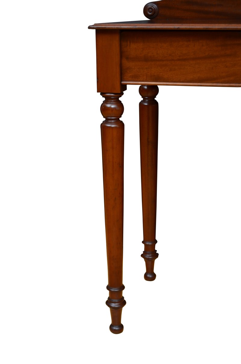 Fine Figured Mahogany Console Table Of Narrow Proportions Druce And Co - Image 12