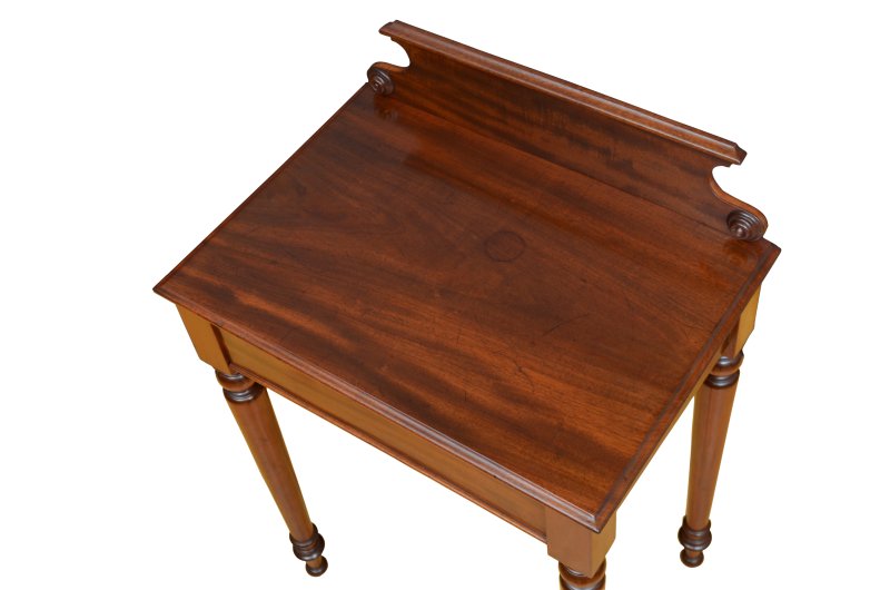 Fine Figured Mahogany Console Table Of Narrow Proportions Druce And Co - Image 7