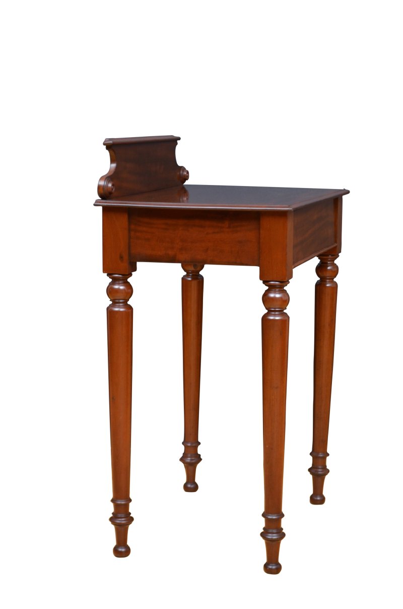 Fine Figured Mahogany Console Table Of Narrow Proportions Druce And Co - Image 13