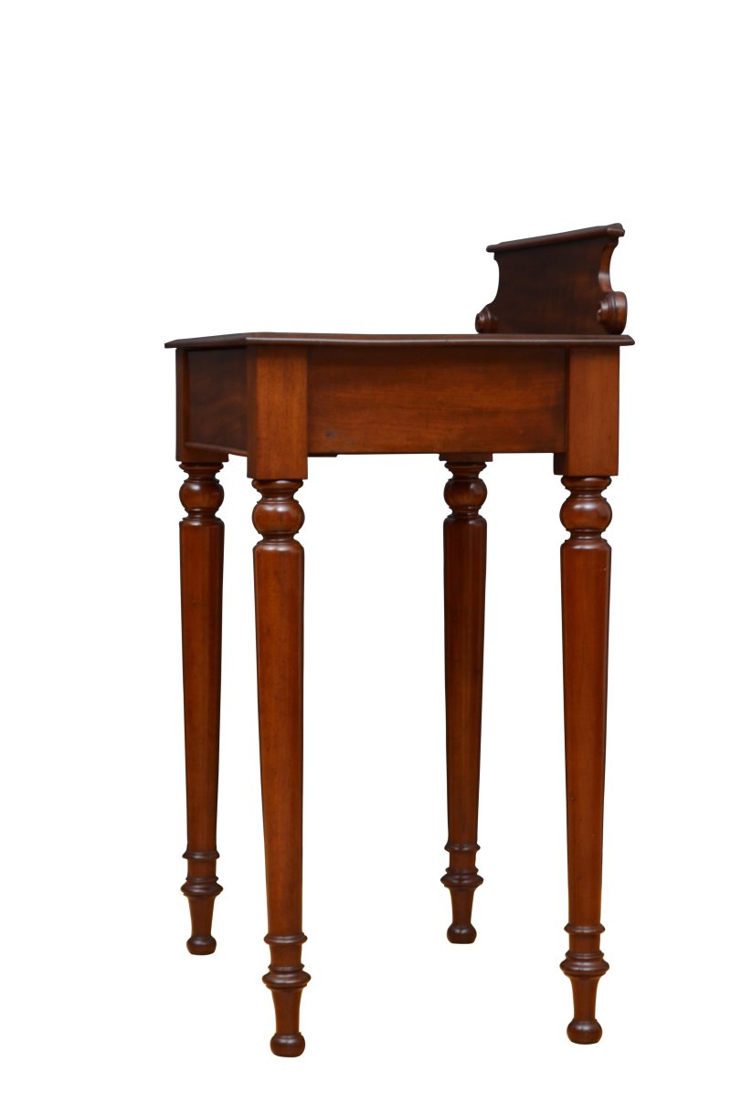 Fine Figured Mahogany Console Table Of Narrow Proportions Druce And Co - Image 15