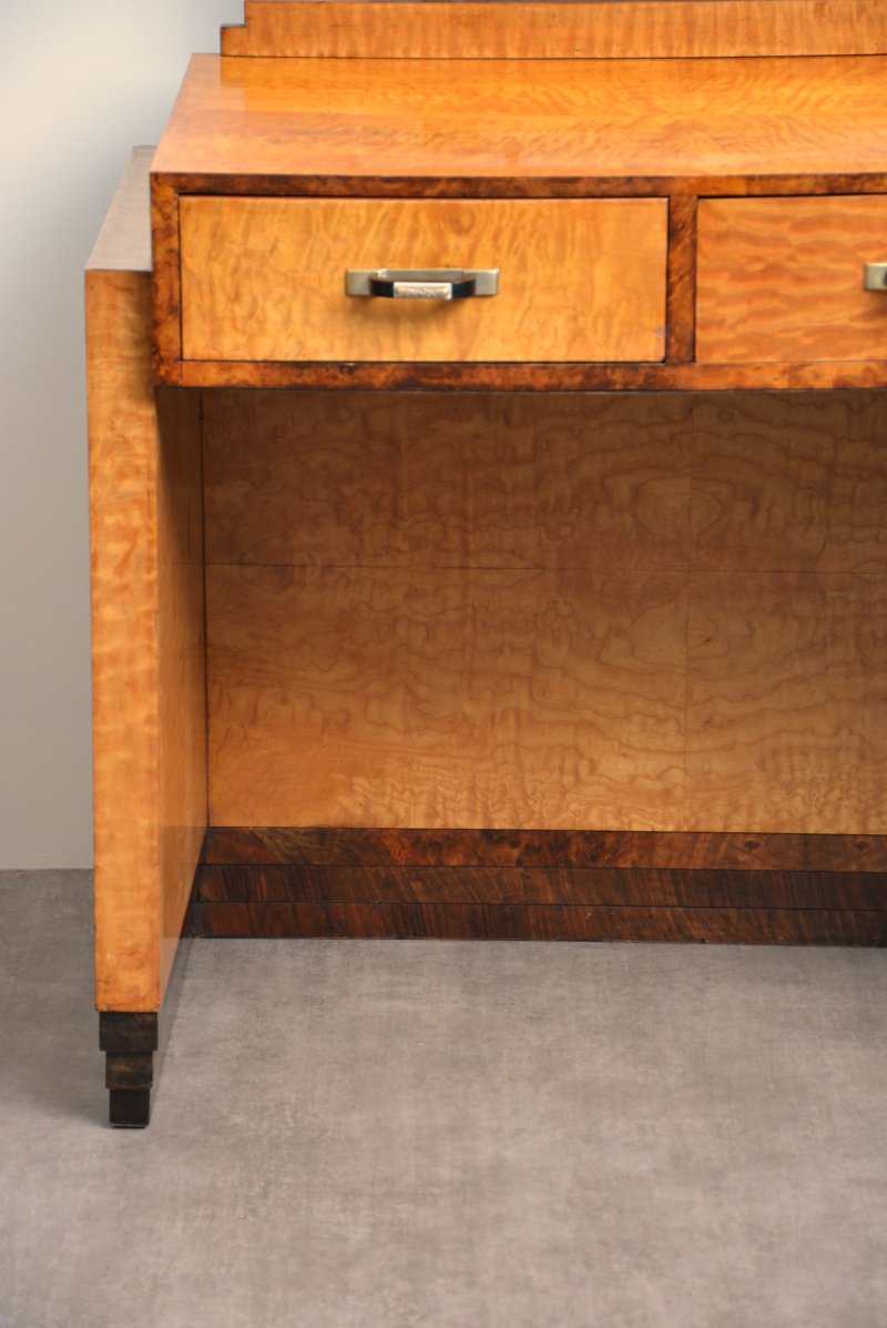 Stylish Art Deco Dressing Table Asymmetrical Vanity Table - Image 15