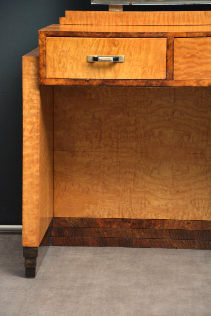 Stylish Art Deco Dressing Table Asymmetrical Vanity Table - Image 17