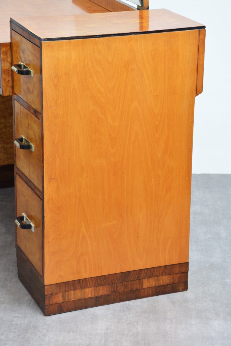Stylish Art Deco Dressing Table Asymmetrical Vanity Table - Image 14